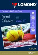 ���������� Lomond Semi - Glossy Warm ( ������ �4 , ��������� 250 �/�2 ������������� ����-��������� �����-����� ) 20 ������   