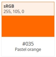 ������������� ������ ��� ������ ������������ Oracal 451 ������� 035 pastel orange, ���������-���������