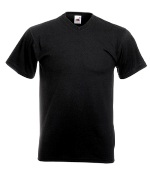 �������� ������� Fruit of the loom V-NECK T Black ( ������ , ������ L , 100 % ������, ��������� 165 �/�2 ) 