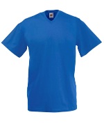 �������� ������� Fruit of the loom V-NECK T Royal Blue ( ����-����� , ������ S , 100 % ������, ��������� 165 �/�2 )