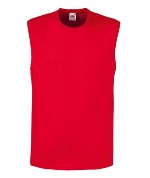 Безрукавка мужская Fruit of the loom TANK T Red ( красный , размер S , 100% хлопок, плотность 165 г/м2 )