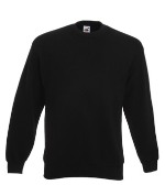 ��������� ������� Fruit of the loom CLASSIC SET-IN SWEAT Black ( ������ , ������ L , ��������� 280 �/�2 )  