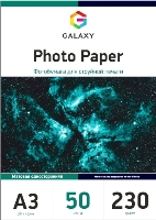 Односторонняя матовая фотобумага Galaxy для струйной печати, А3, 230 г/м2, 50 листов