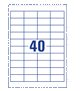 �������� ������������� ( ���������� ) Avery Economy ( 40 �� ����� 48,5x25,4 �� ) 100 ������