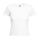 �������� ������� Fruit of the loom LADY-FIT Valueweight T white ( ����� , ������ XS , 100 % ������, ��������� 160 �/�2 )