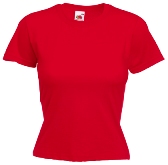 �������� ������� Fruit of the loom LADY-FIT Valueweight T Red ( ������� , ������ L , 100 % ������, ��������� 165 �/�2 )