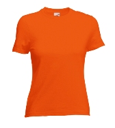 �������� ������� Fruit of the loom LADY-FIT Valueweight T Orange ( ��������� , ������ XS , 100 % ������, ��������� 165 �/�2 )