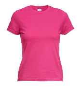 �������� ������� Fruit of the loom LADY-FIT Valueweight T Raspberry ( ��������� , ������ L , 100 % ������, ��������� 165 �/�2 )