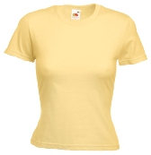 �������� ������� Fruit of the loom LADY-FIT Valueweight T Sand ( �������� , ������ L , 100 % ������, ��������� 165 �/�2 )