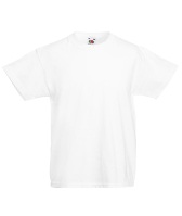  	�������� ������� Fruit of the loom Valueweight T white ( ����� , ������ 3-4 ���� , 100 % ������, ��������� 160 �/�2 )   