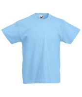 �������� ������� Fruit of the loom Valueweight T Sky blue ( �������-������� , ������ 3-4 ���� , 100 % ������, ��������� 165 �/�2 ) 