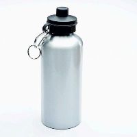 Термо-фляга спортивная для воды Sport Water Bottle под сублимацию металлическая цвет серебро ( объем 400 мл )