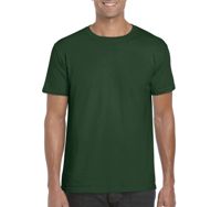 Футболка мужская Gildan 64000 Forest green ( размер 4XL , 100 % хлопок, плотность 153 г/м2 )