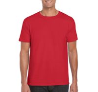 Футболка мужская Gildan 64000 Red ( размер 4XL , 100 % хлопок, плотность 153 г/м2 )