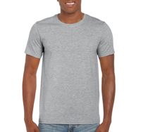 Футболка мужская Gildan 64000 Sport grey ( размер 4XL , 100 % хлопок, плотность 153 г/м2 )