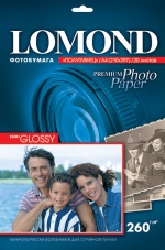 ���������� Lomond Semi- Glossy ( ������ �4 , ��������� 260 �/�2 ������������� ����-��������� ) 20 ������