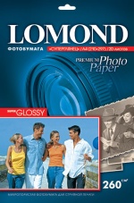 ���������� Lomond Super - Glossy ( ������ �4 , ��������� 260 �/�2 ������������� �����-��������� ) 20 ������