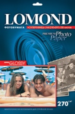���������� Lomond Super - Glossy ( ������ �4 , ��������� 270 �/�2 ������������� �����-��������� ) 20 ������