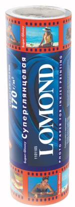 Lomond Super-Glossy ���������� � ����� ����������� ��������� 170 �/�2 ( 210 �� � 8 � � 50,8 �� )