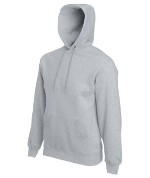 ��������� ������� � ��������� Fruit of the loom Hooded Sweat Heather Grey ( ����� , ������ XXL , ��������� 280 �/�2 )  