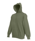 ��������� ������� � ��������� Fruit of the loom Hooded Sweat Olive ( ��������� , ������ L , ��������� 280 �/�2 )  