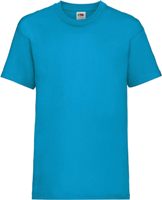 �������� ������� Fruit of the loom Valueweight T Azure Blue ( ������-�������-�������, ������ 12-13 ���� , 100 % ������, ��������� 165 �/�2 )