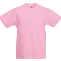 �������� ������� Fruit of the loom Valueweight T Light Pink ( ������-�������, ������ 12-13 ���� , 100 % ������, ��������� 165 �/�2 )