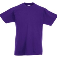 �������� ������� Fruit of the loom Valueweight T Purple  ( ����������, ������ 12-13 ���� , 100 % ������, ��������� 165 �/�2 )