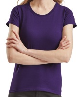 Футболка женская Fruit of the loom LADY-FIT Valueweight T Purple ( фиолетовый, размер XXL , 100 % хлопок, плотность 165 г/м2 )