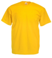 �������� ������� Fruit of the loom Valueweight T Bright yellow ( ��������-������ , ������ L , 100 % ������, ��������� 165 �/�2 )
