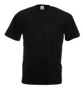 �������� ������� Fruit of the loom Valueweight T Black ( ������ , ������ L , 100 % ������, ��������� 165 �/�2 )
