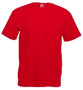 �������� ������� Fruit of the loom Valueweight T Red ( ������� , ������ L , 100 % ������, ��������� 165 �/�2 )