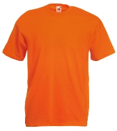 �������� ������� Fruit of the loom Valueweight T Orange ( ��������� , ������ L , 100 % ������, ��������� 165 �/�2 )