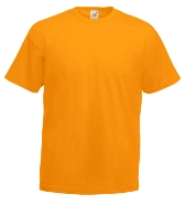 �������� ������� Fruit of the loom Valueweight T Yellow-Orange ( �����-��������� , ������ L , 100 % ������, ��������� 165 �/�2 )
