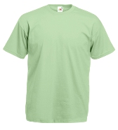 �������� ������� Fruit of the loom Valueweight T Light green ( ������-������� , ������ L , 100 % ������, ��������� 165 �/�2 )